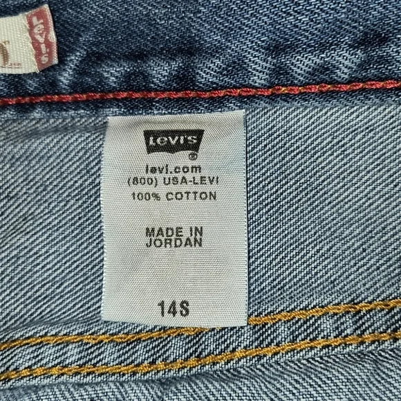 Vintage 100% Cotton Levi's 550 Relaxed Tapered High Rise "Mom" Jeans Size 14 S - Picture 4 of 7